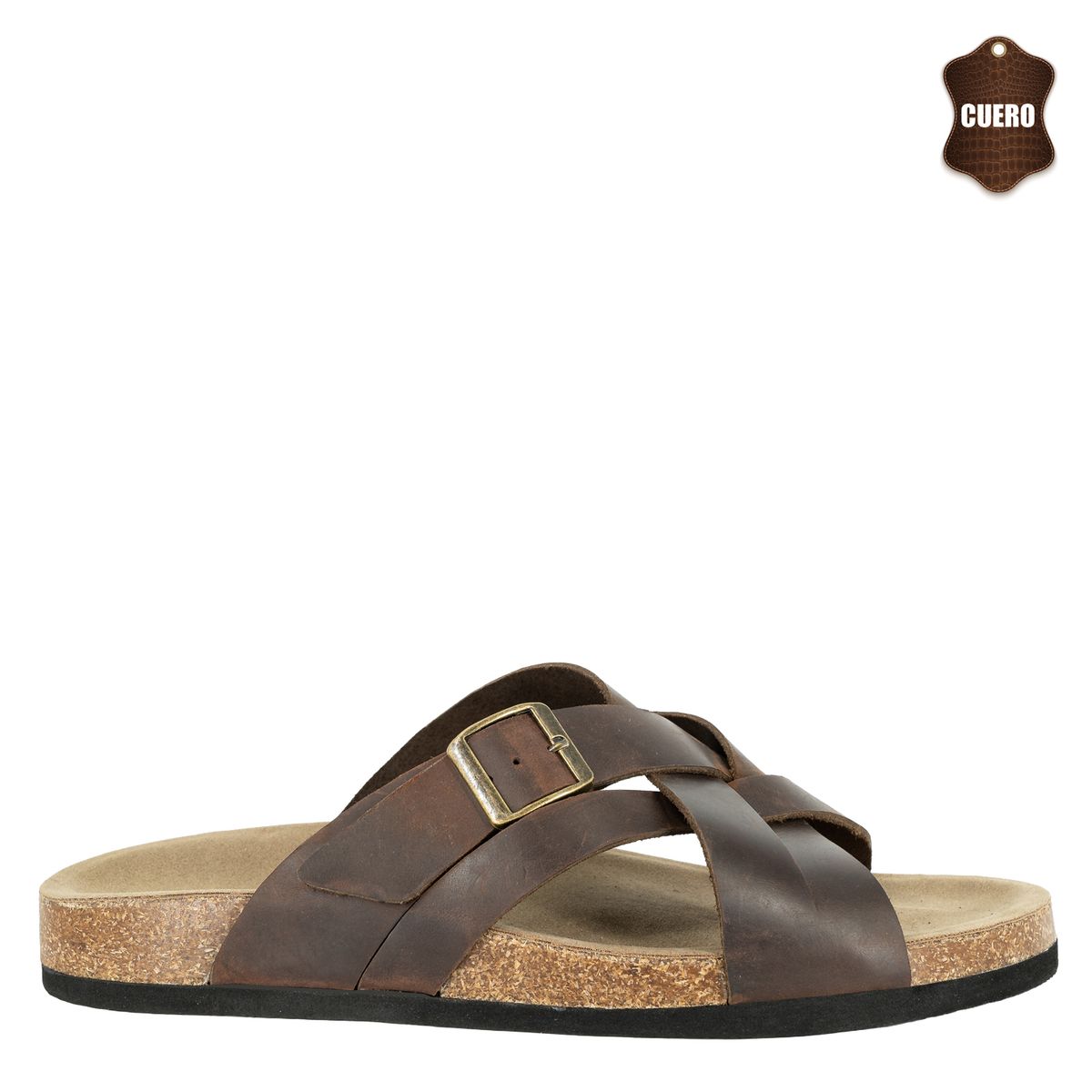 LONDON ADIXT - Hawaiana de Cuero Hombre Café Nahuel London Adixt