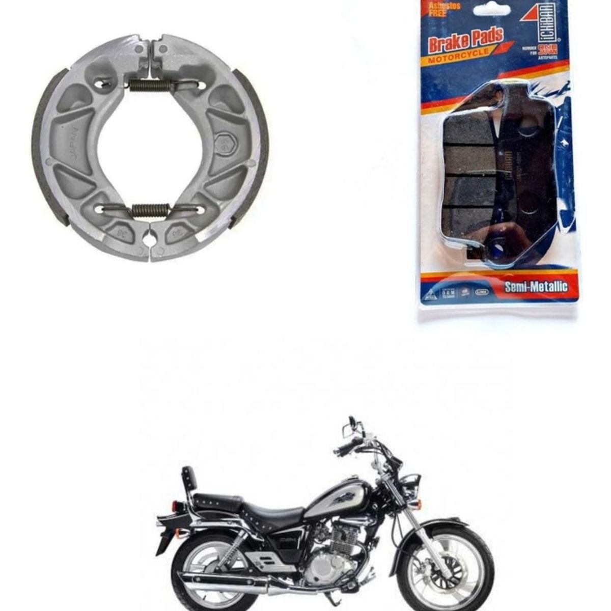 GENERICO - Pastillas De Freno Y Balatas Moto Suzuki Gz 150 Japonesas