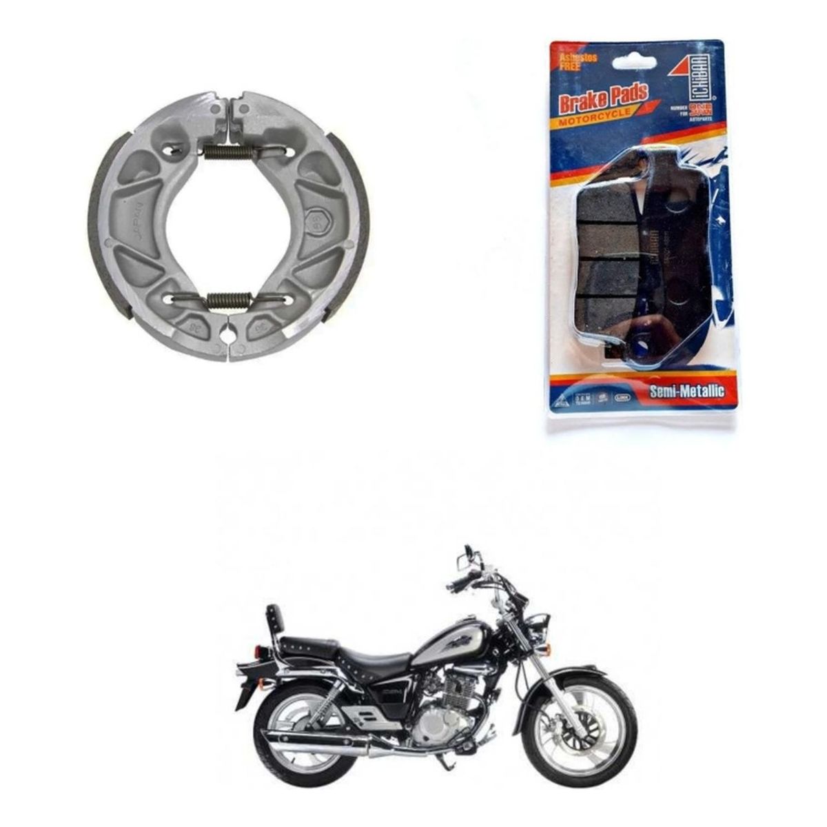 GENERICO - Pastillas De Freno Y Balatas Moto Suzuki Gz 150 Japonesas