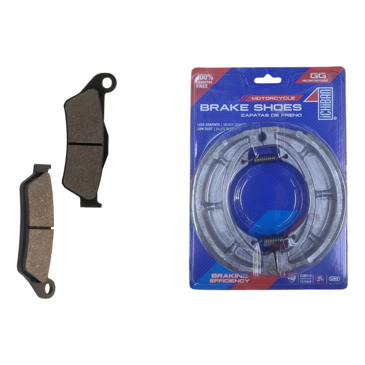 GENERICO - Pastillas Delantera + Balatas Moto Yamaha Fz16 / Fzn 150 2.0