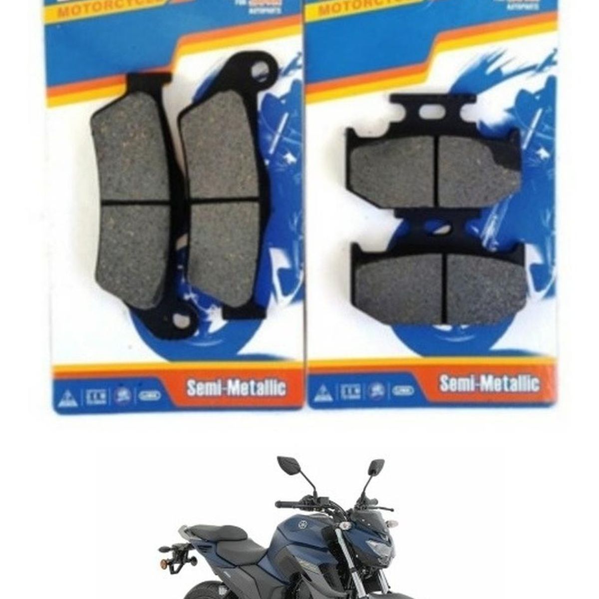 GENERICO - Pastillas Freno Delanteras Y Traseras Yamaha Fz25 - Fz25a