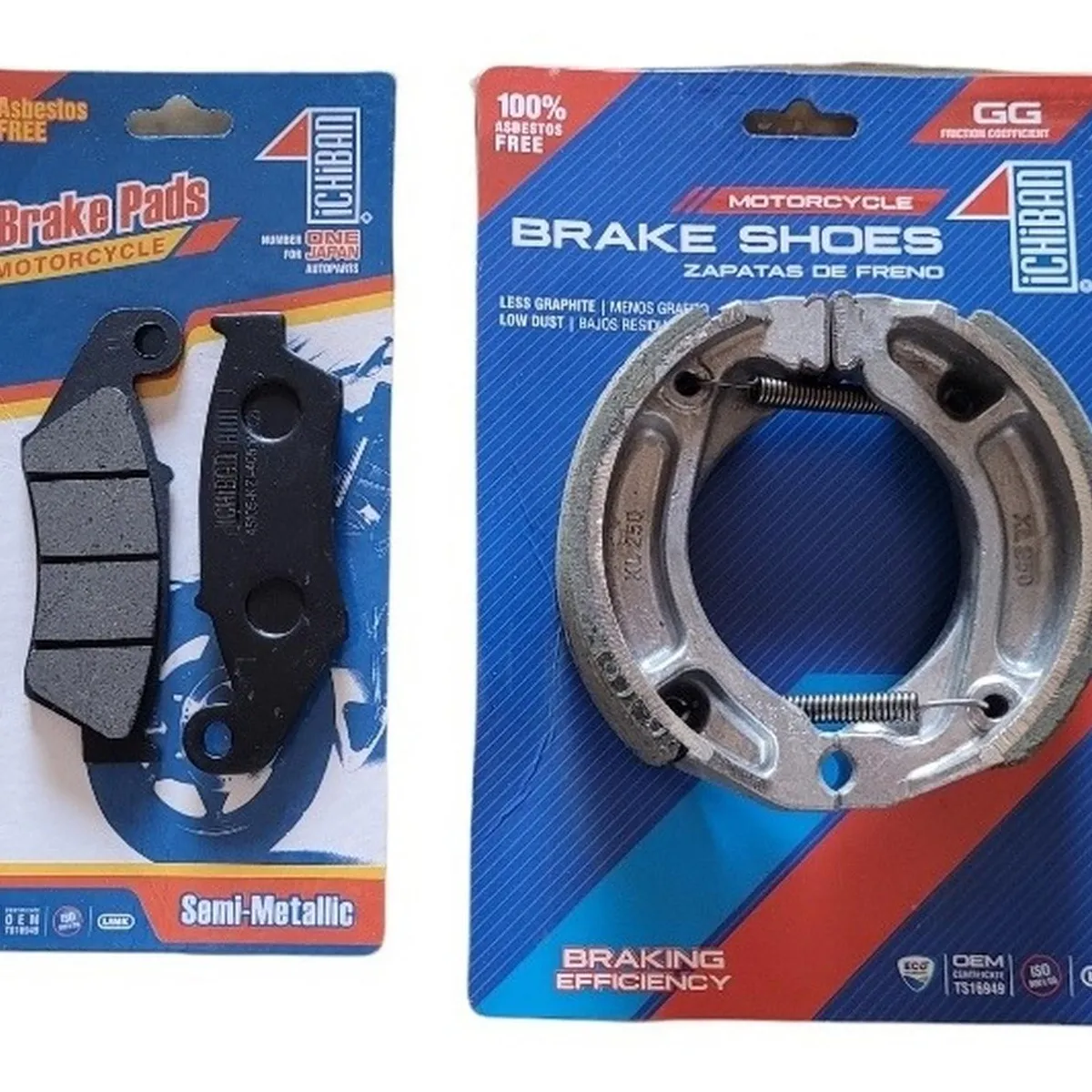 GENERICO - Pastillas Freno Delantera Y Balatas Honda Xr 125 / 150 / 190