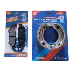 GENERICO - Pastillas Freno Delantera Y Balatas Honda Xr 125 / 150 / 190