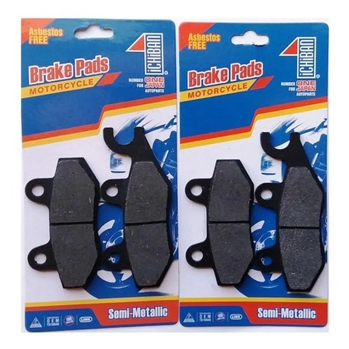 GENERICO - Pastillas Freno Del + Tras Moto Kawasaki Ninja 250-300