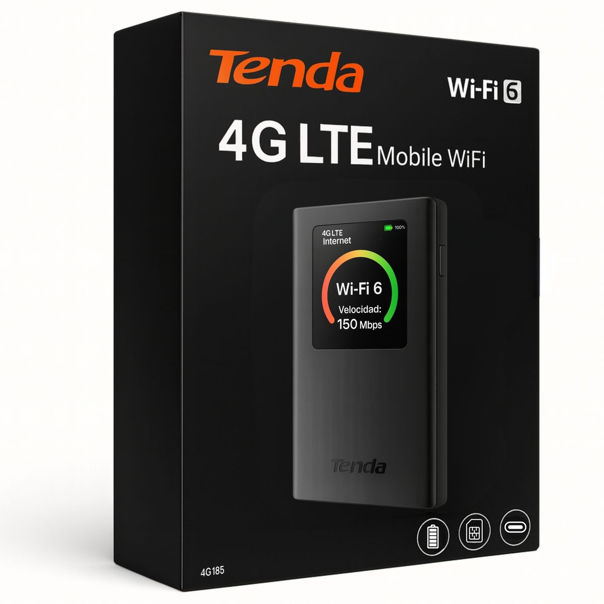 TENDA - Router Portátil  4G LTE  3G  WIFI 6 con Batería de 2100mah