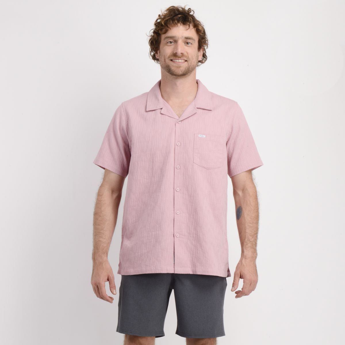 O'NEILL - CAMISA MANGA CORTA POLLY ROSADO