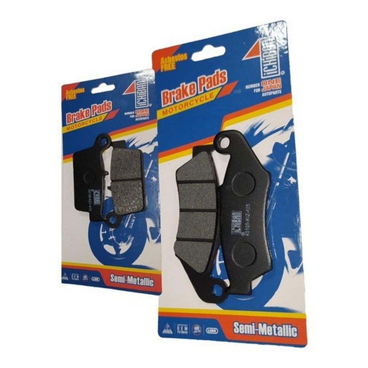 GENERICO - Pastillas De Freno Delanteras Y Traseras Honda Falcon Nx400