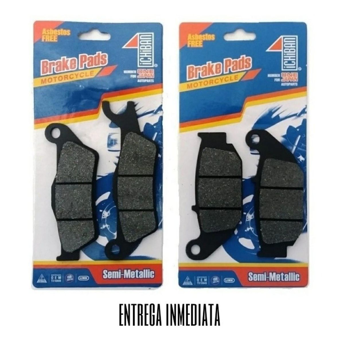 GENERICO - Pastillas Freno Del + Tras Moto Suzuki Gixxer 150 Antigua