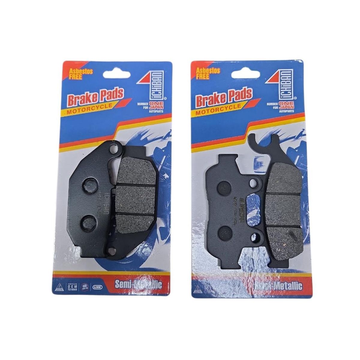 GENERICO - Pastillas Freno Delanteras Y Traseras Honda Cb190r Japonesas