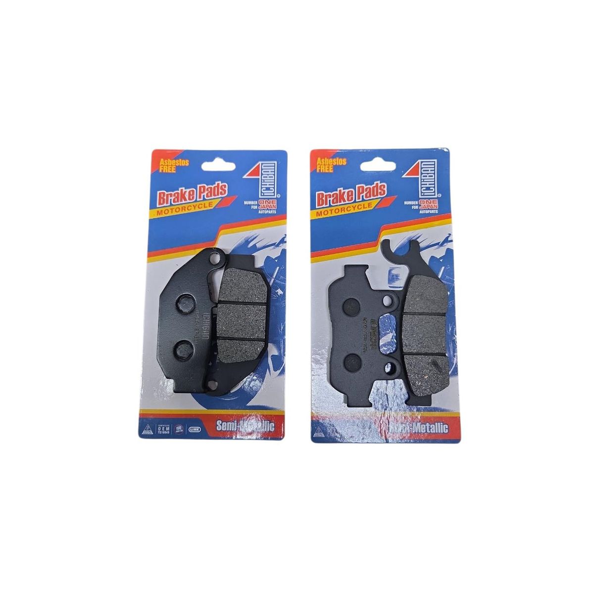 GENERICO - Pastillas Freno Delanteras Y Traseras Honda Cb190r Japonesas