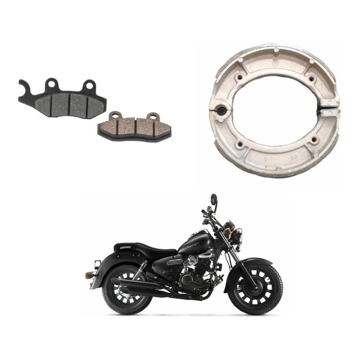 GENERICO - Pastillas Freno Y Balatas Moto Keeway Superlight 200
