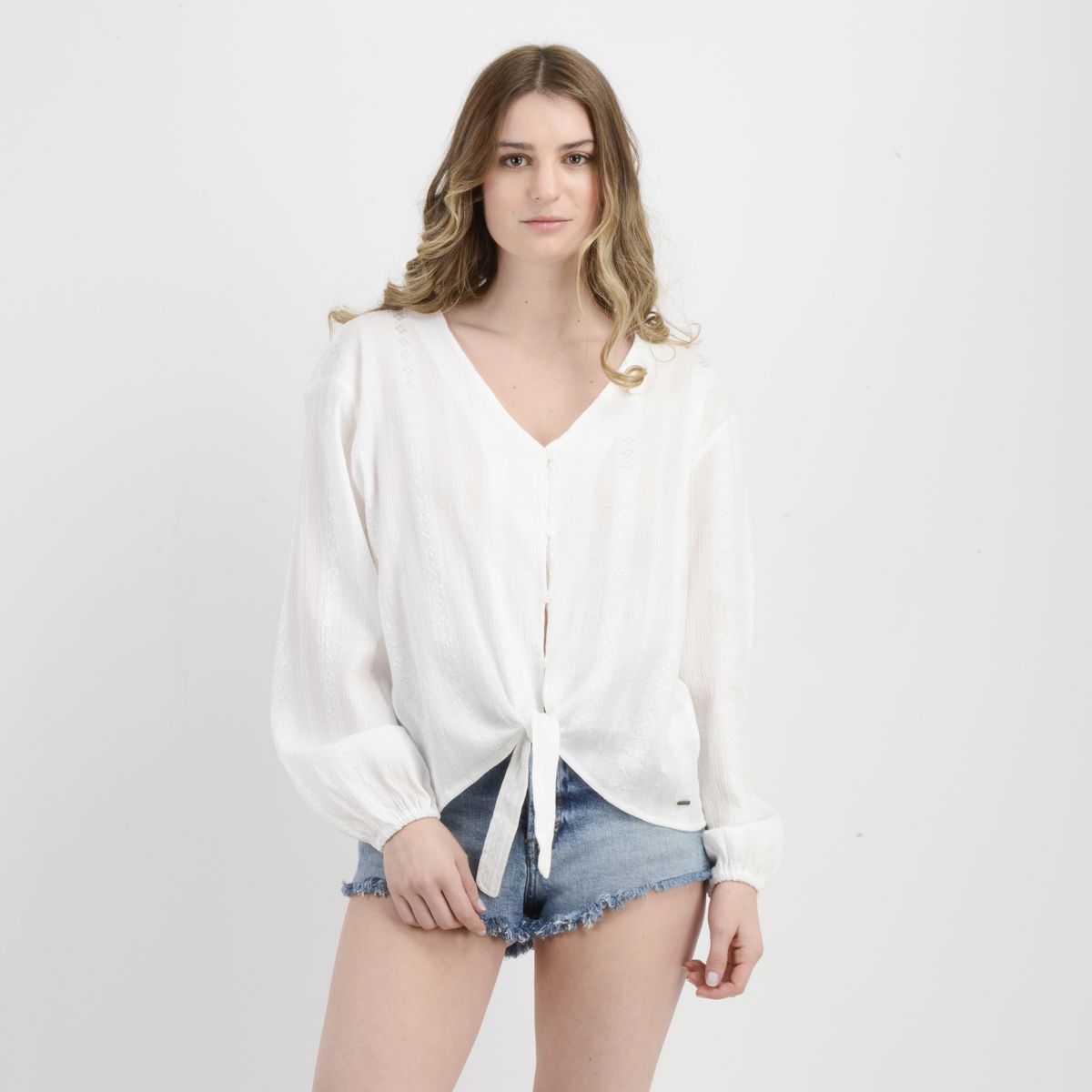 O'NEILL - BLUSA MANGA LARGA MARY BLANCO