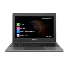 ASUS - Notebook Celeron 4GB 64GB 11,6 HD Win10 Pro