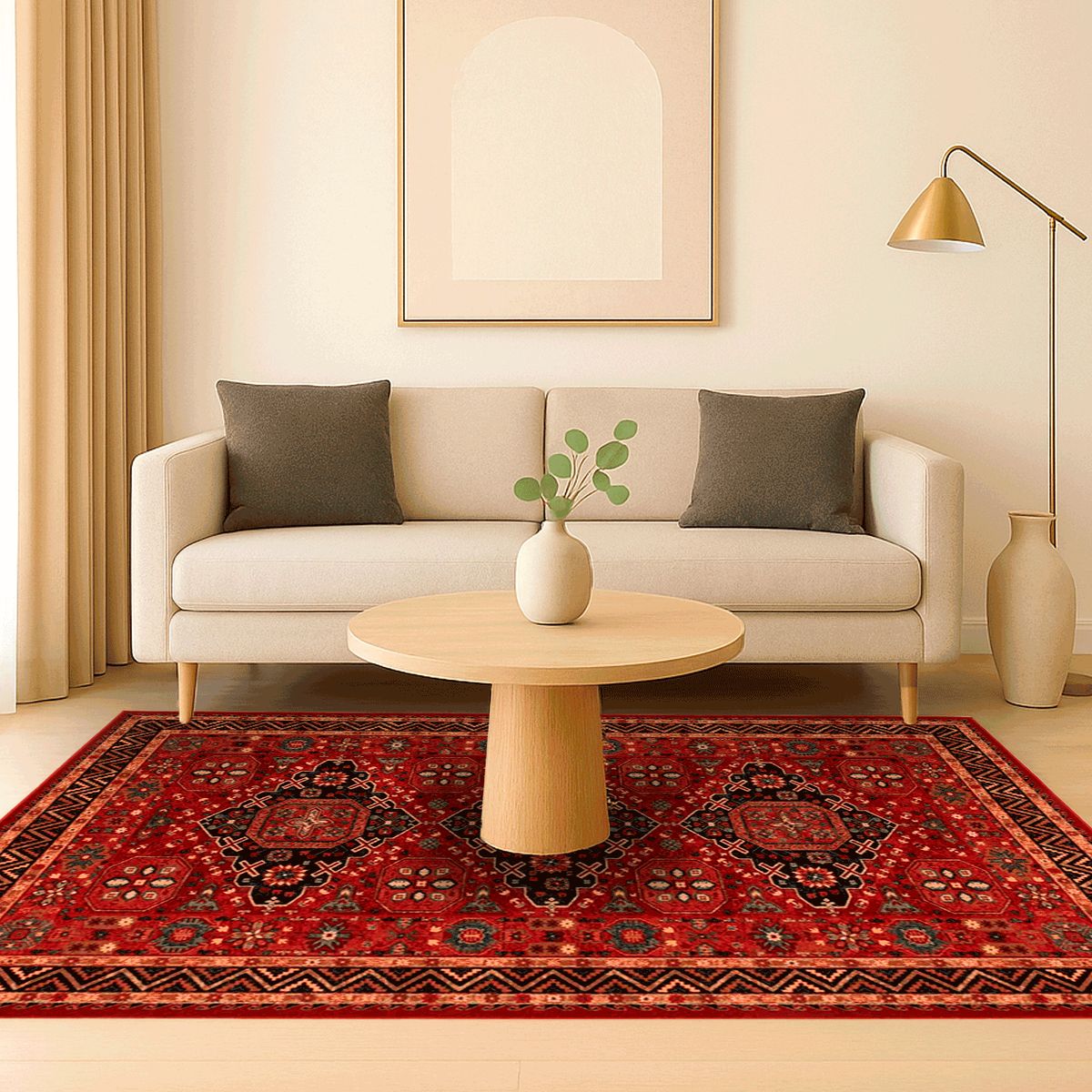 BAZHARS - ALFOMBRA BAZHARS 160X240 CM DE LANA KIRMAN  43 08 300