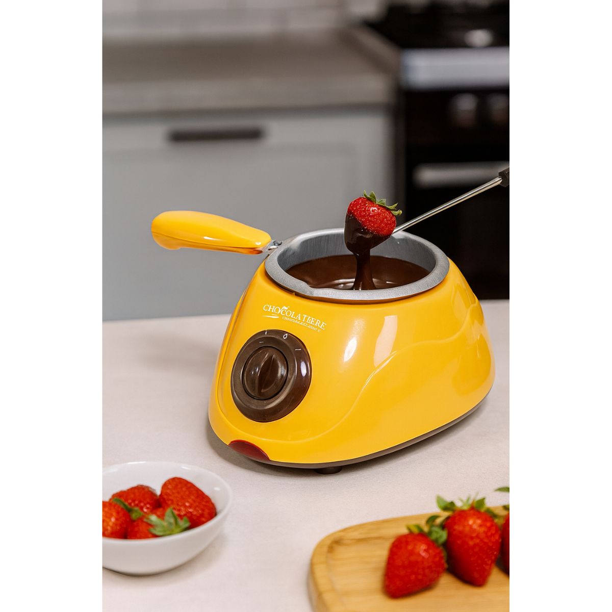 GENERICO - Kit Máquina Olla Fondue Para Derretir Chocolate + Accesorios