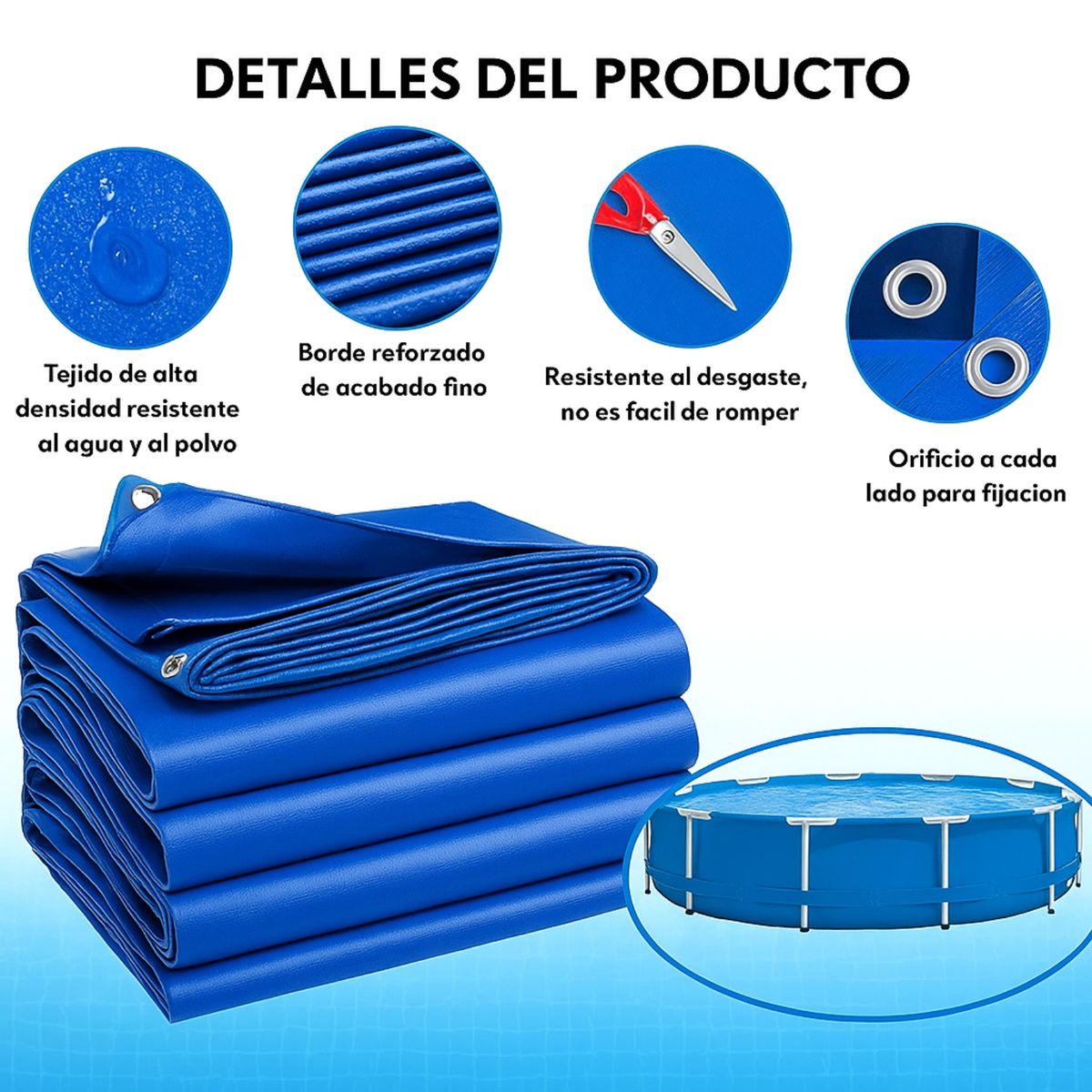 GENERICO - Cobertor Carpa Lona Toldo Multiusos Impermeable 280280 cm