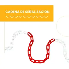GENERICO - Cadena De Señalización Delimitadora Plástico