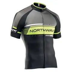 360 - Tricota Ciclismo Hombre Northwave® Logo 2 Blackyellow