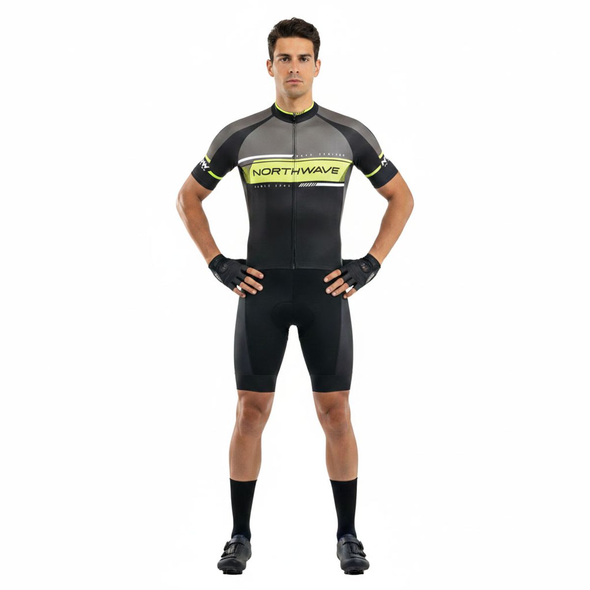 360 - Tricota Ciclismo Hombre Northwave® Logo 2 Blackyellow