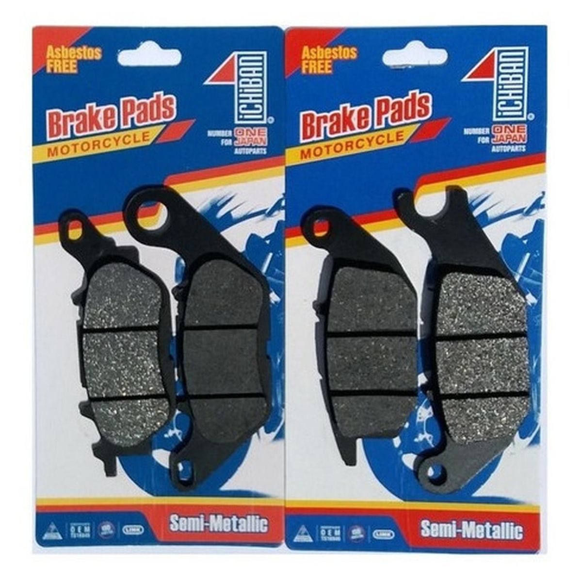 GENERICO - Pastillas De Freno Delanteras + Traseras Moto Yamaha R15 V2