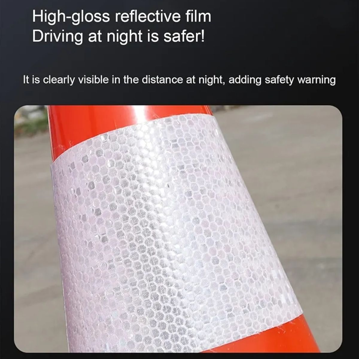 GENERICO - Conos Viales De Seguridad Flexible Cinta Reflectiva Pack X6