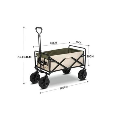 Imagen 2 del producto Carrito De Compras Plegable Ideal Para Camping Color Beige
