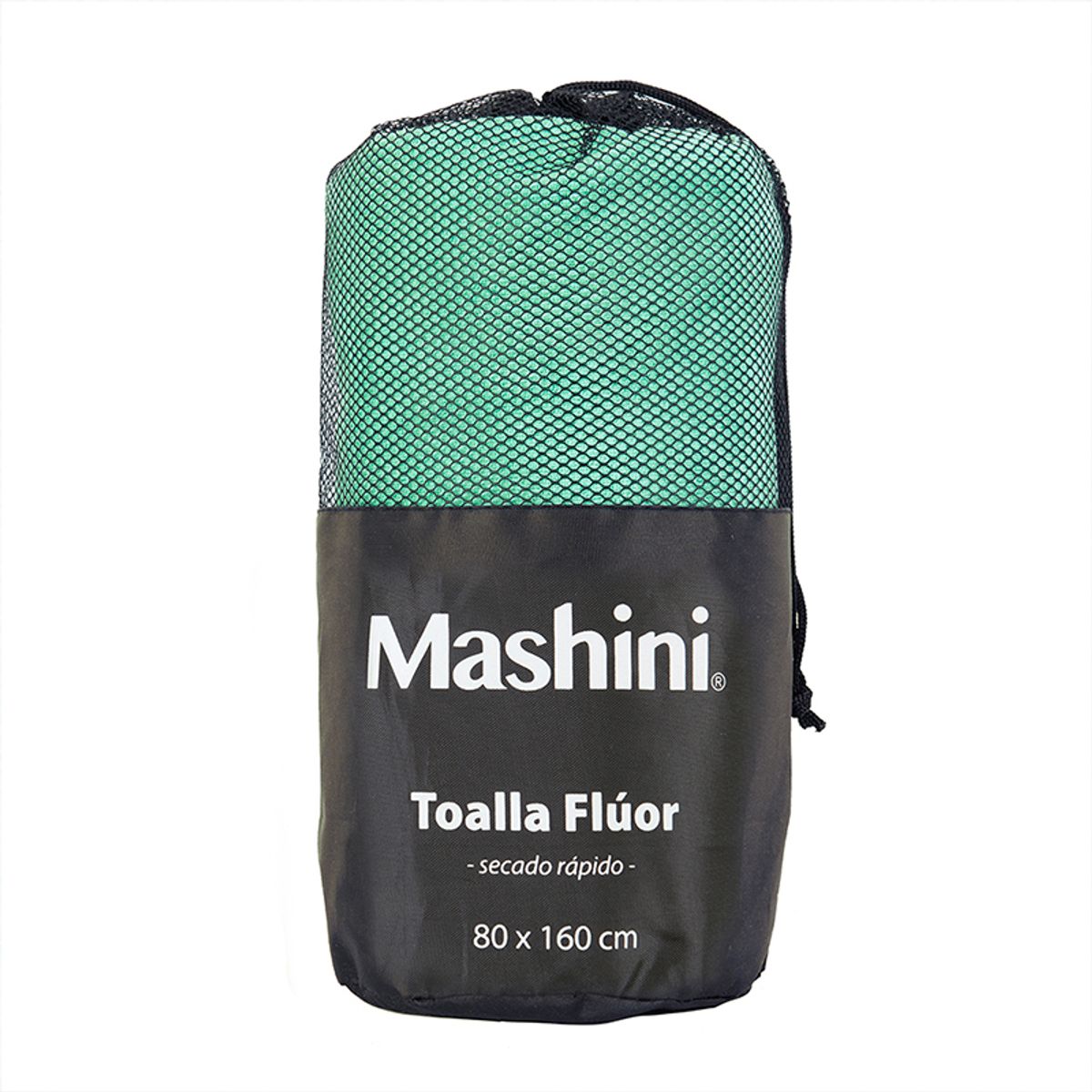 WINDSOR - Toalla Deportiva Poliamida Fluor 80x160 cm Mashini Verde