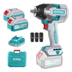 TOTAL TOOLS - Taladro Pistola Llave Impacto 20v 2bat+ Carg 850nm Total