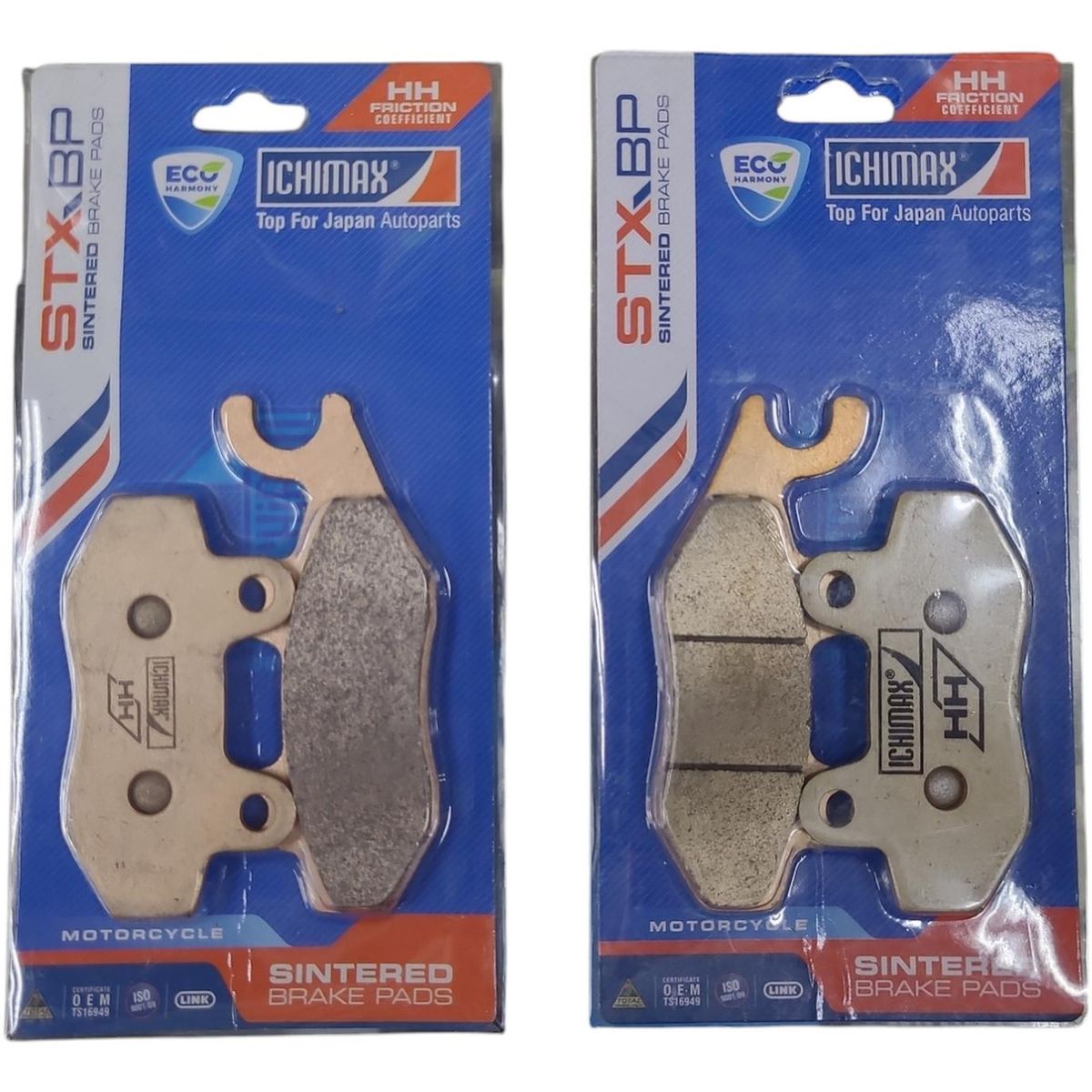 GENERICO - Pastillas Freno Delantera + Trasera Kawasaki Klr 650 (08-18)