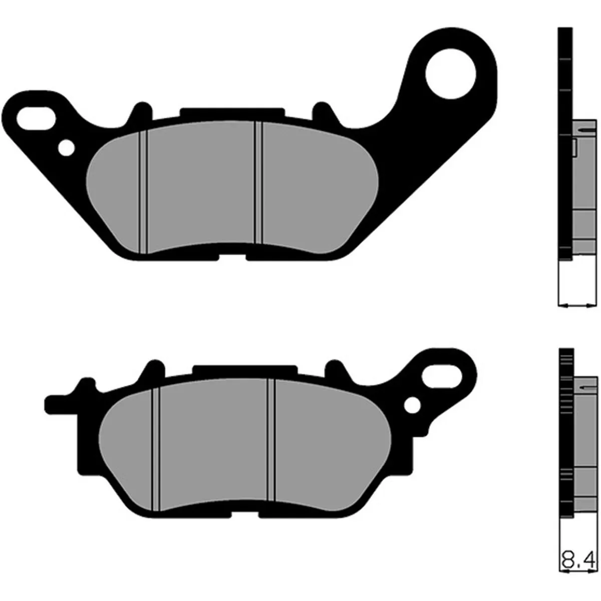 GENERICO - Pastillas de Freno Traseras Yamaha Nmax 155 Japonesas