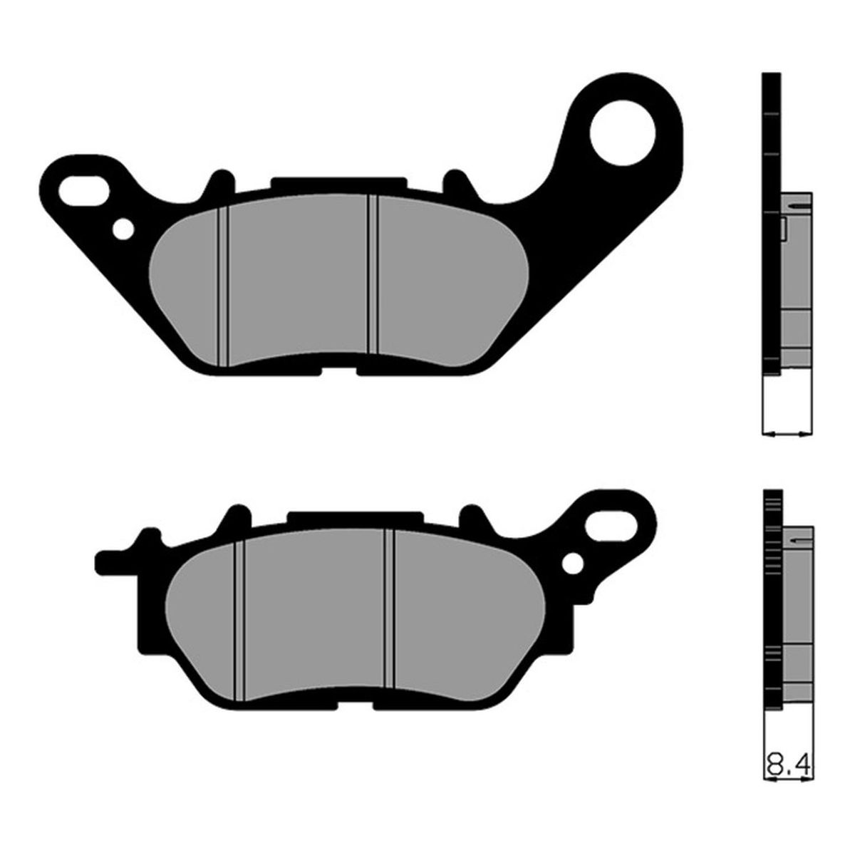 GENERICO - Pastillas de Freno Traseras Yamaha Nmax 155 Japonesas