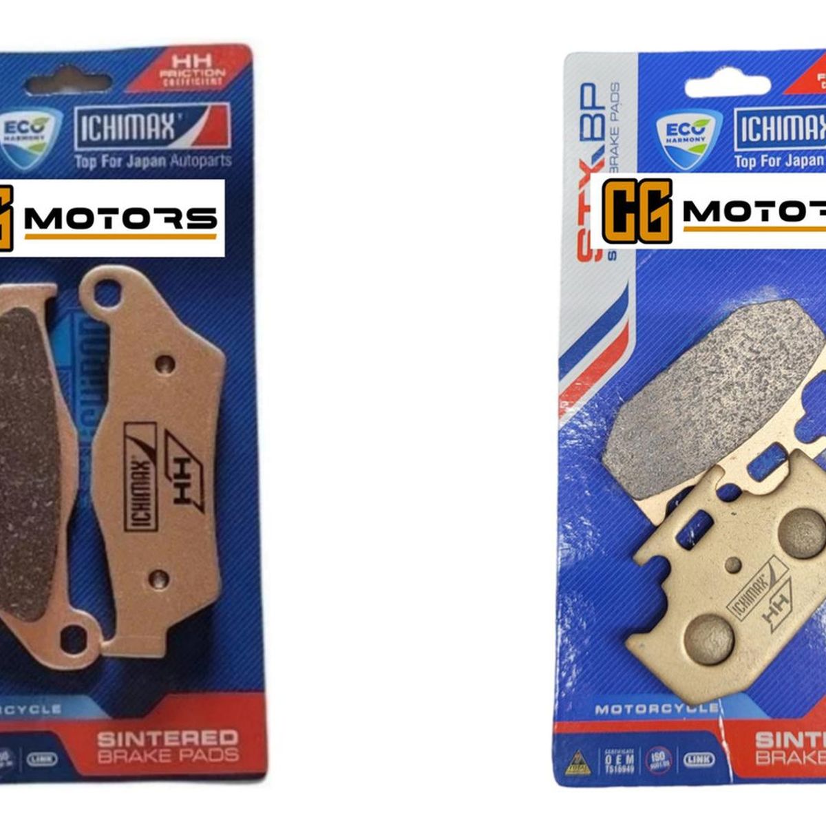 GENERICO - Pastillas Freno Del + Tras Yamaha Fzn 150 4.0 Sinterizadas