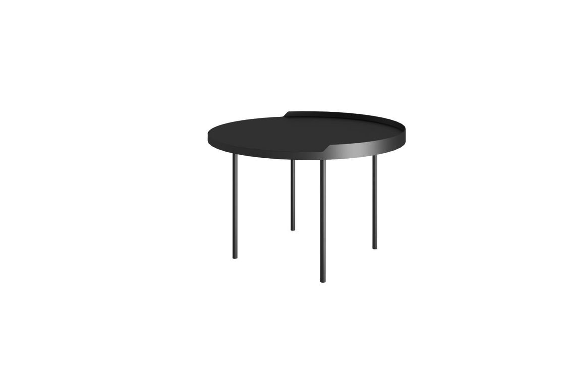 Mesa Orion Redonda Negra 60