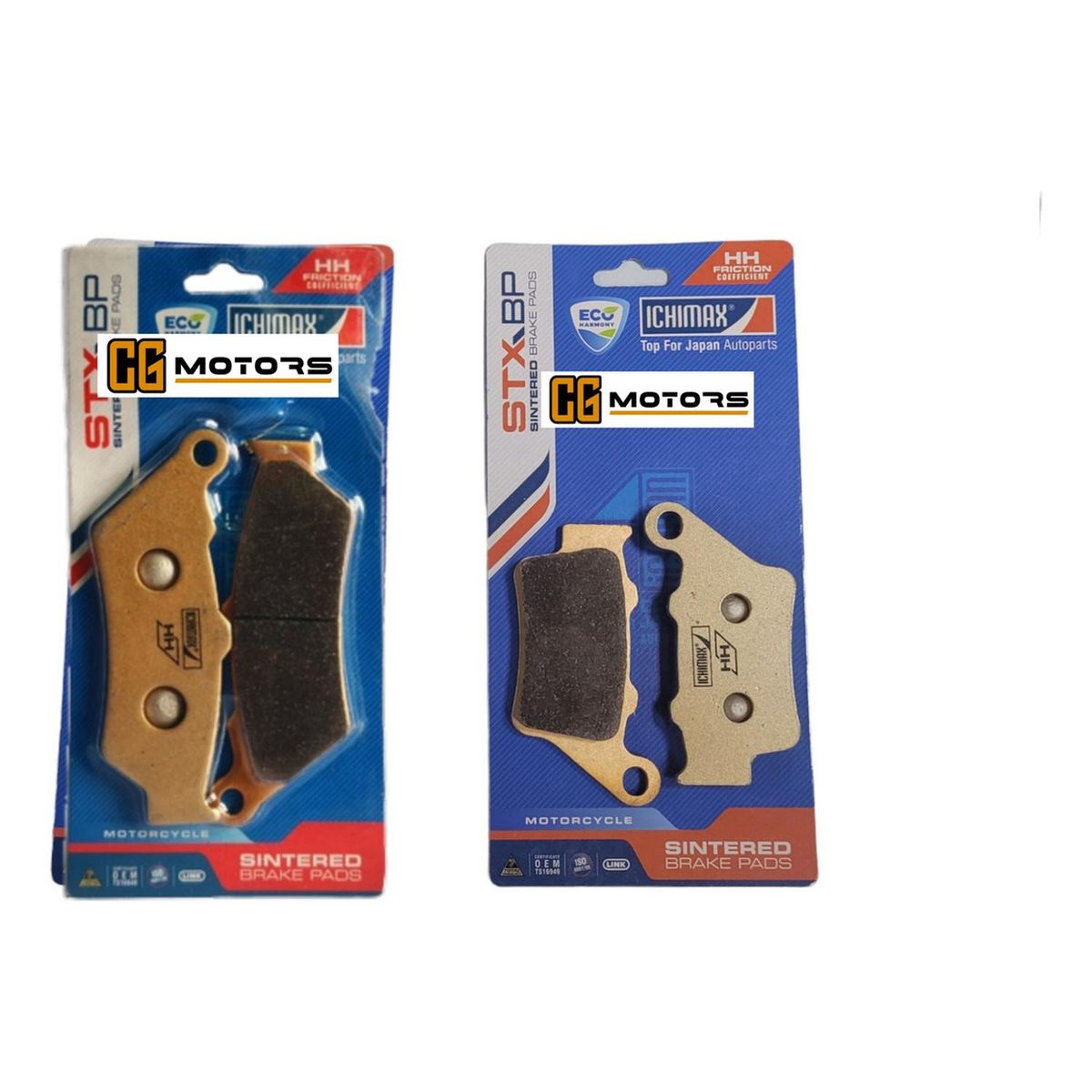 GENERICO - Pastillas Freno Delantera + Trasera Yamaha Xt660r - Z Japón