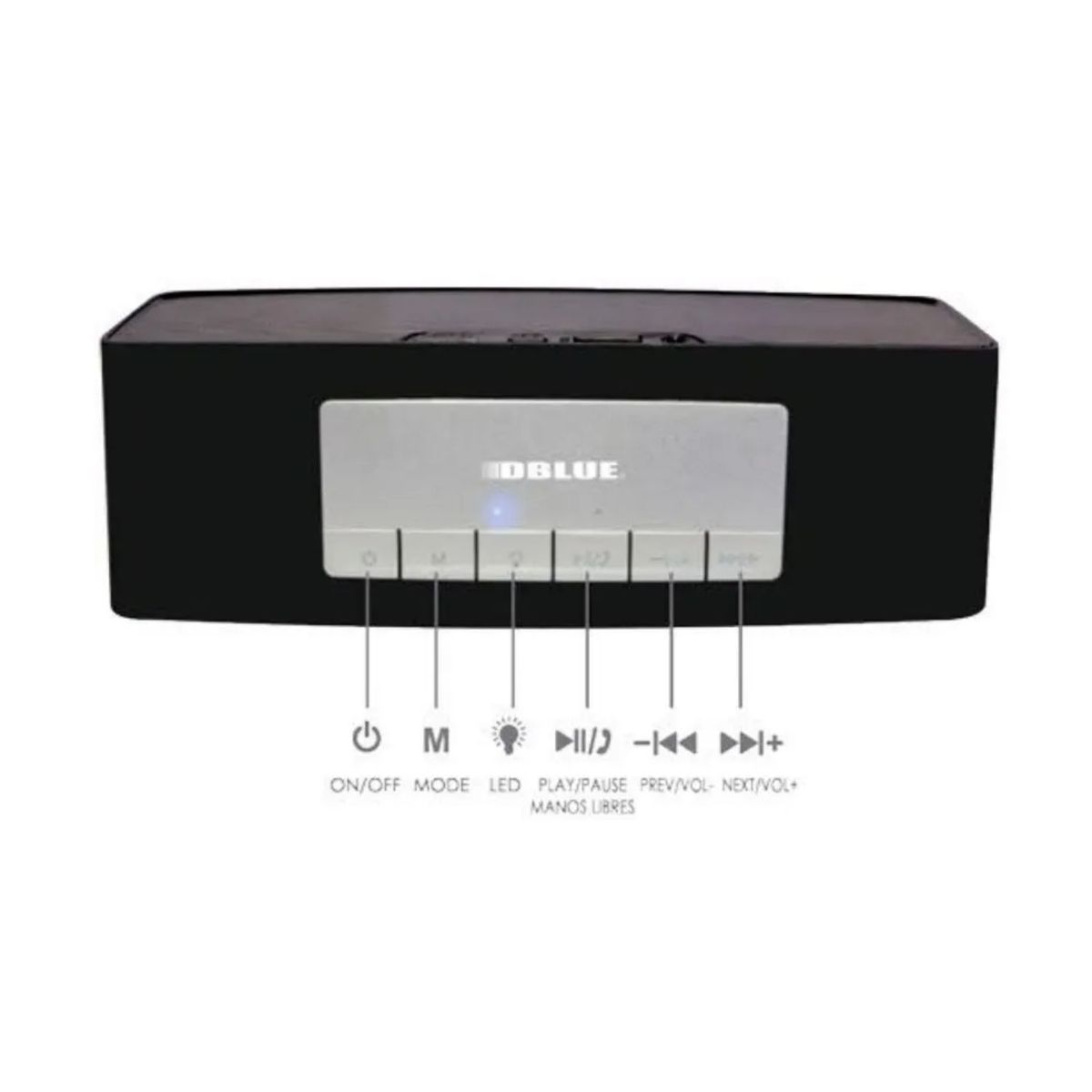 DBLUE - Parlante Bluetooth Portátil Con Iluminación Multicolor - Ps