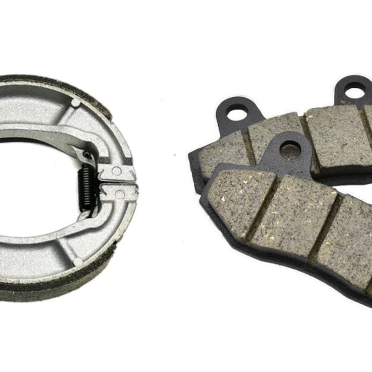 GENERICO - Pastillas Delanteras + Balatas Yamaha Fazer 250 O Ybr 250 - Negro