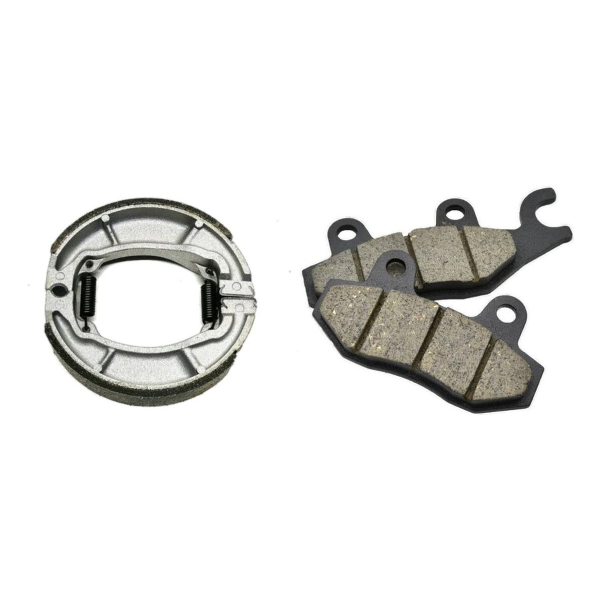 GENERICO - Pastillas Delanteras + Balatas Yamaha Fazer 250 O Ybr 250 - Negro