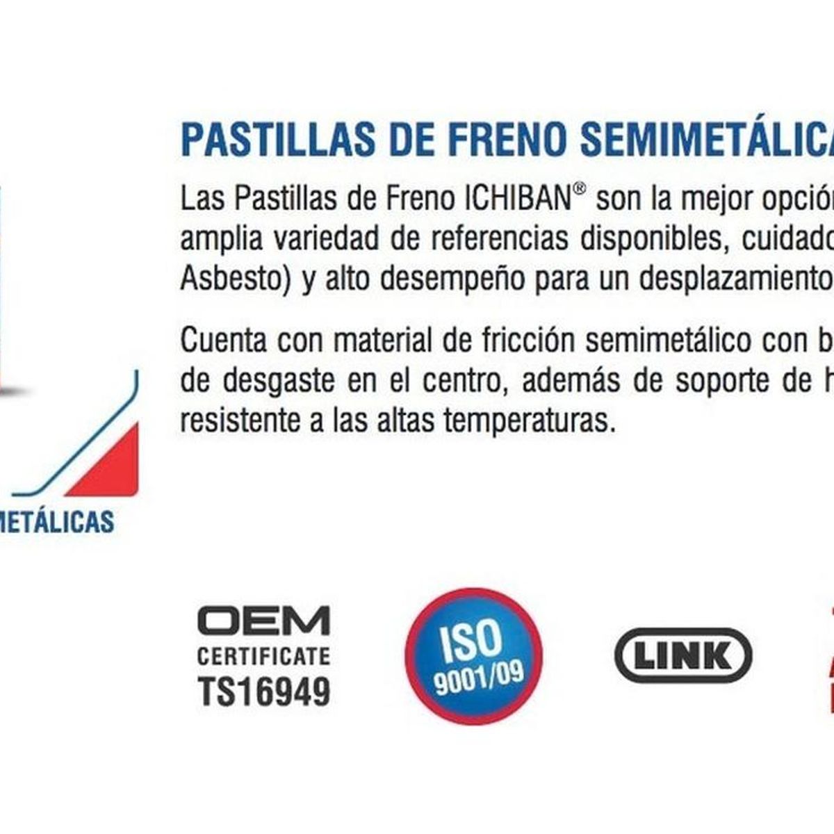 GENERICO - Pastillas De Freno + Balatas Honda Xblade 160 Japonesas