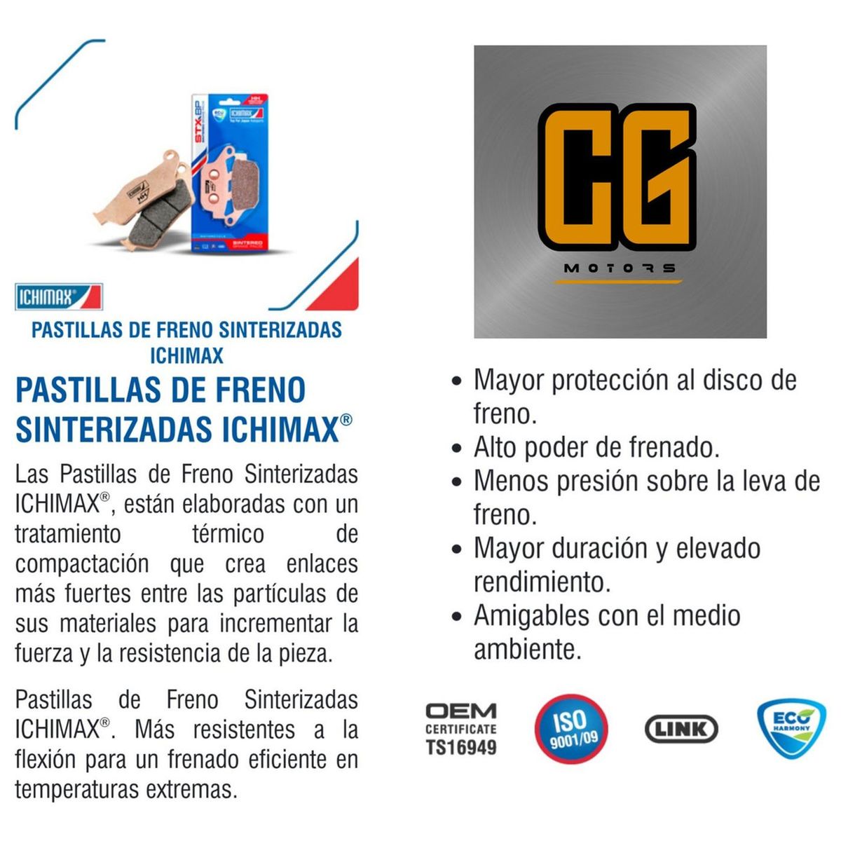 GENERICO - Pastillas Freno Traseras Suzuki Gsr 750 Sinterizadas (11-16)