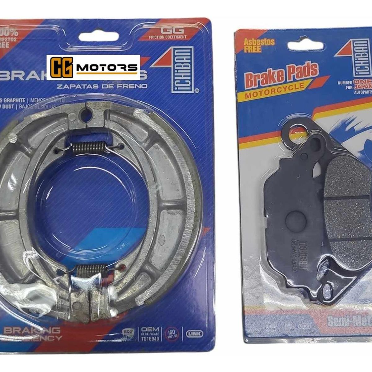 GENERICO - Pastillas + Balatas Freno Haojue Hj 150-9 / Ka-150 Japón - Gris