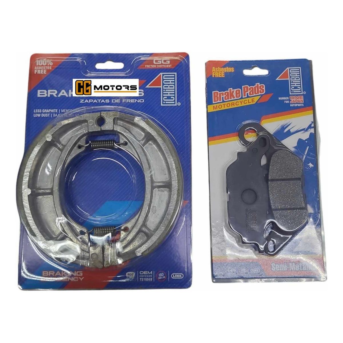 GENERICO - Pastillas + Balatas Freno Haojue Hj 150-9 / Ka-150 Japón - Gris