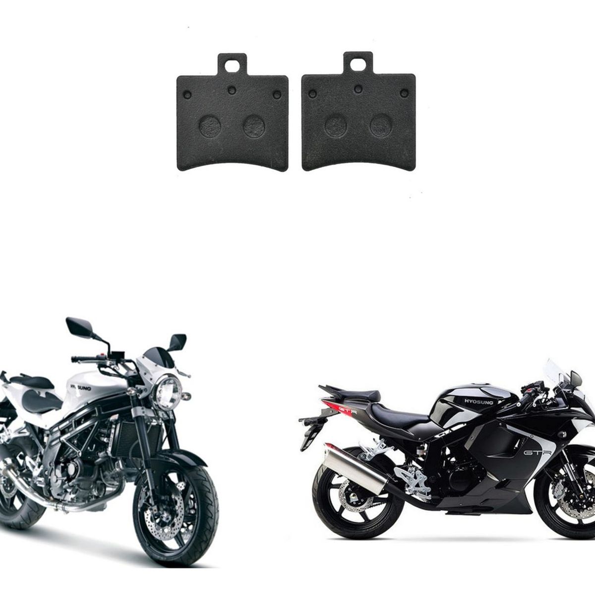 GENERICO - Pastillas De Freno Traseras Moto Hyosung Gt 650 / Gtr 650