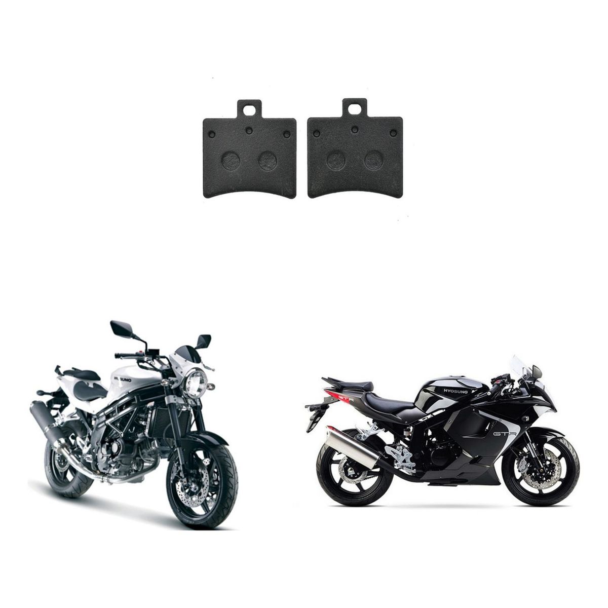 GENERICO - Pastillas De Freno Traseras Moto Hyosung Gt 650 / Gtr 650