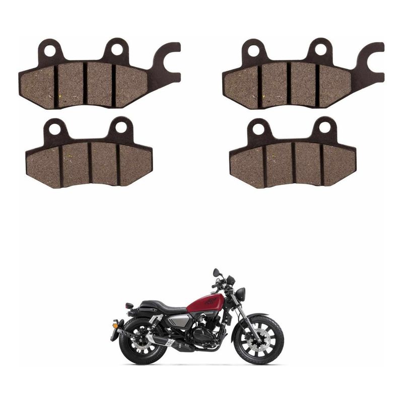 GENERICO - Pastillas Delanteras + Traseras Keeway K Light 200