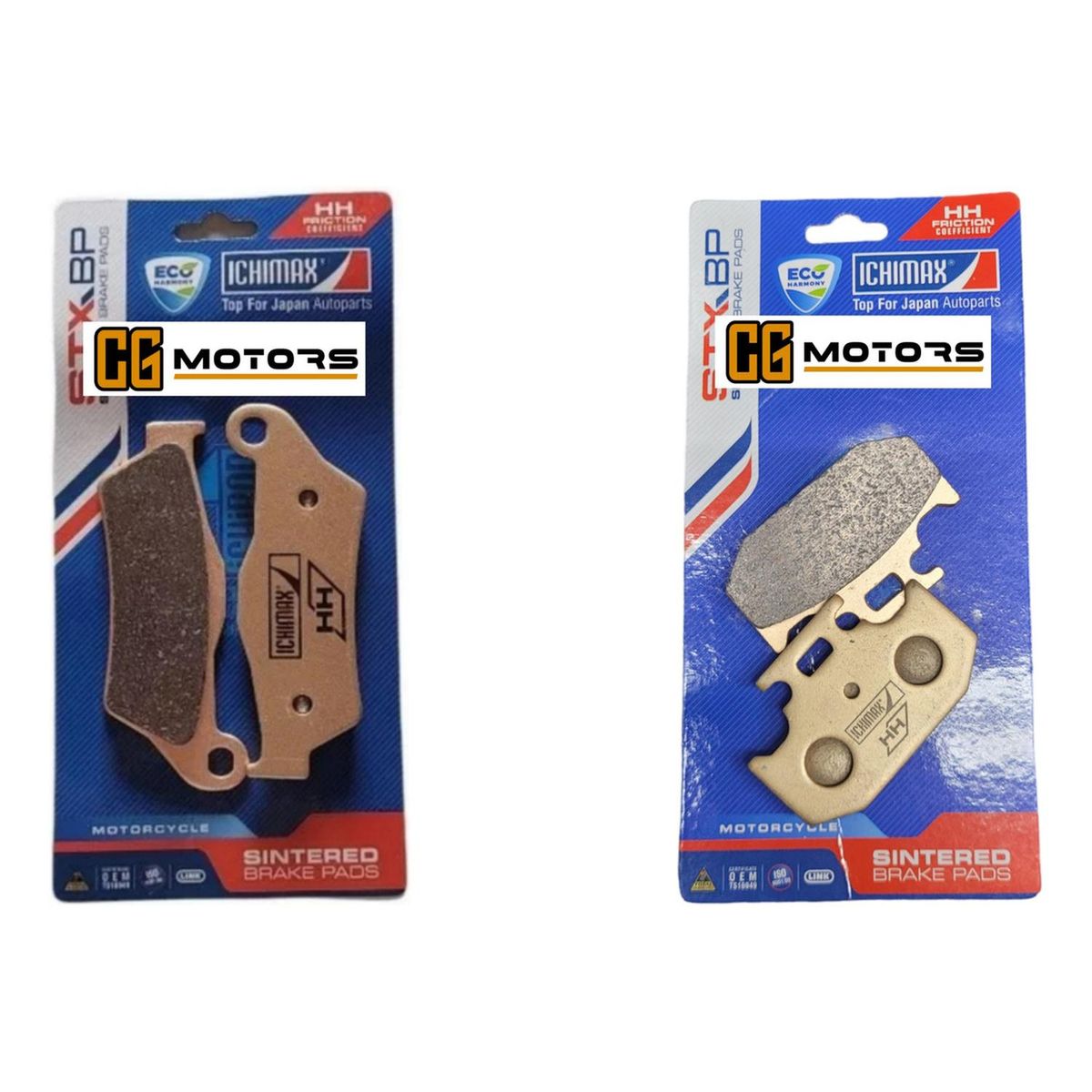 GENERICO - Pastillas De Freno Del + Tras Yamaha Fz 25 Sinterizadas