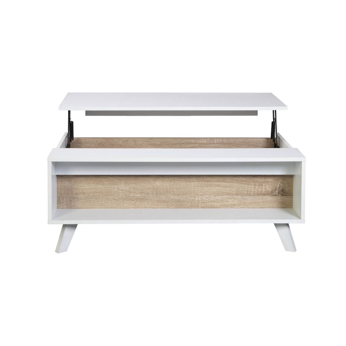 RELAN - Mesa de Centro Elevable Relan Aloria Nórdica Blanco Madera
