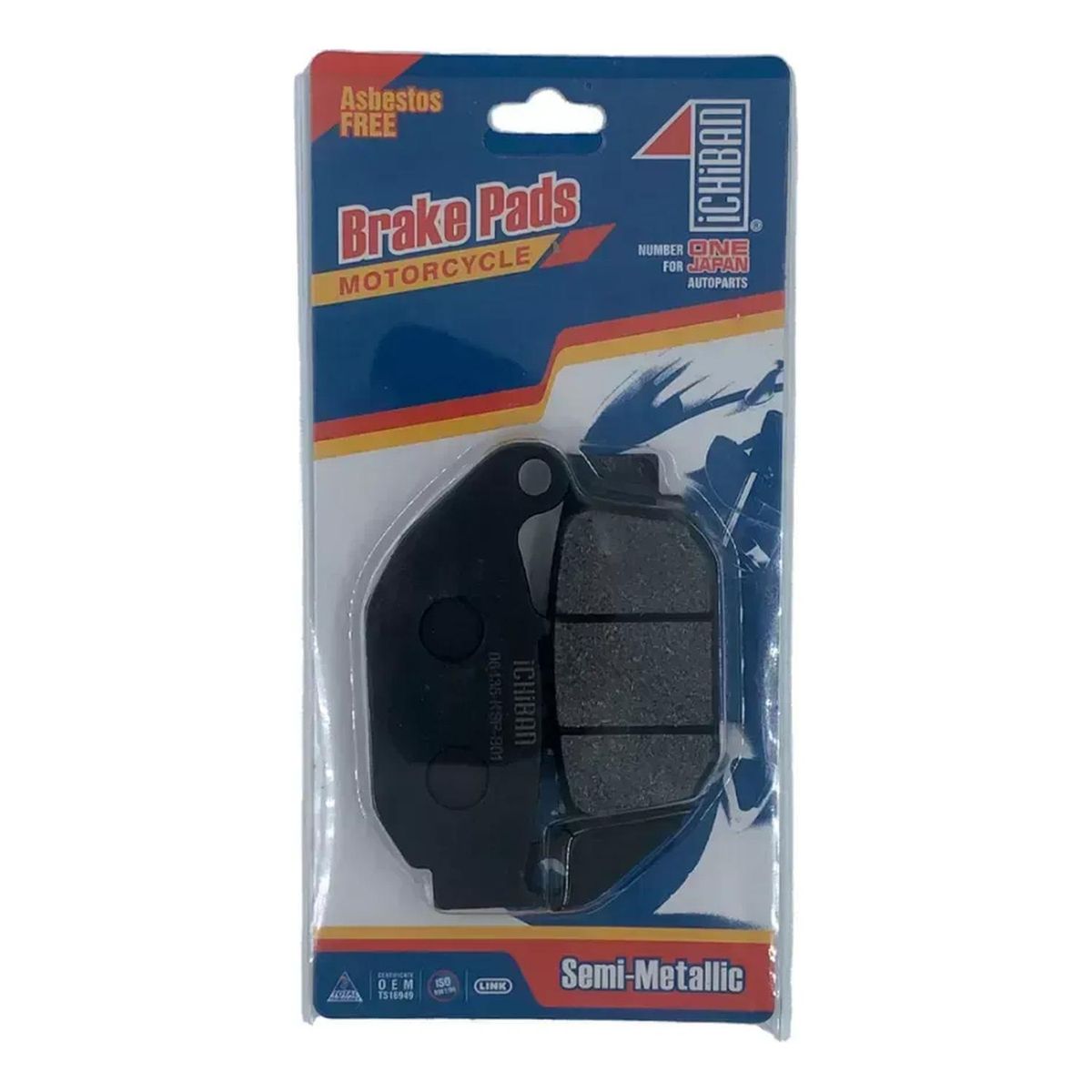 GENERICO - Pastilla Freno Trasera Moto Tvs Apache 160/180/200 Japonesas