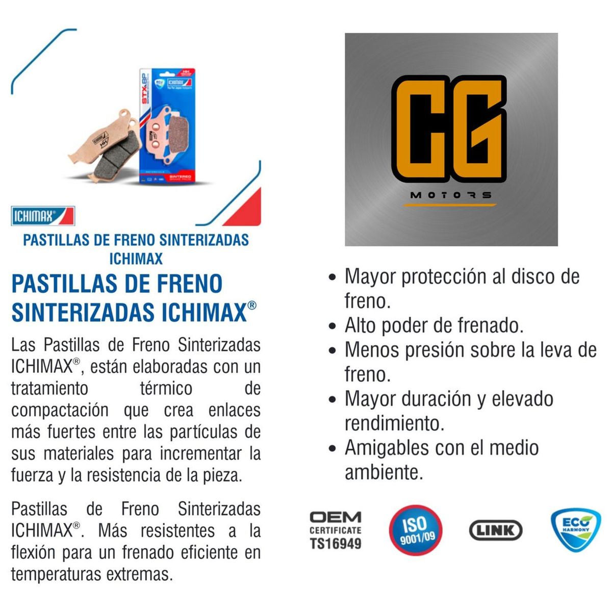 GENERICO - Pastillas Freno Delantera+trasera Bmw G310r/gs Sinterizadas