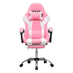 HOMEN - Silla Gamer Reclinable Home Office Rosado