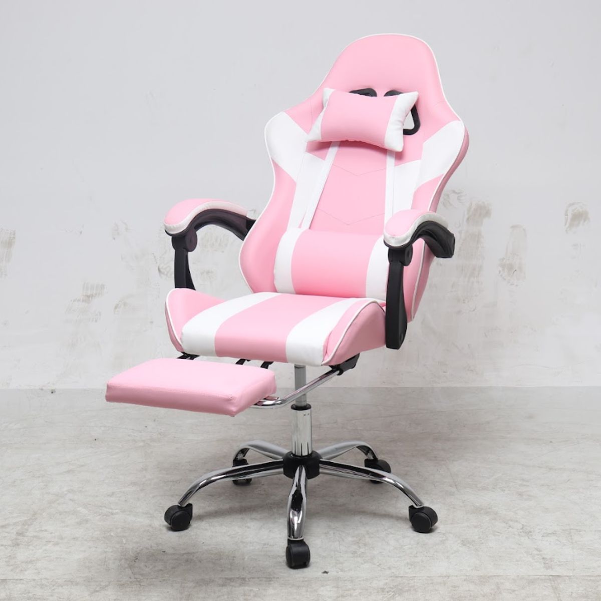 HOMEN - Silla Gamer Reclinable Home Office Rosado